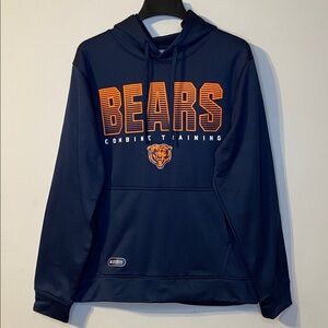 New Era NFL Team Apparel Black Label Blue Hoodie Size L